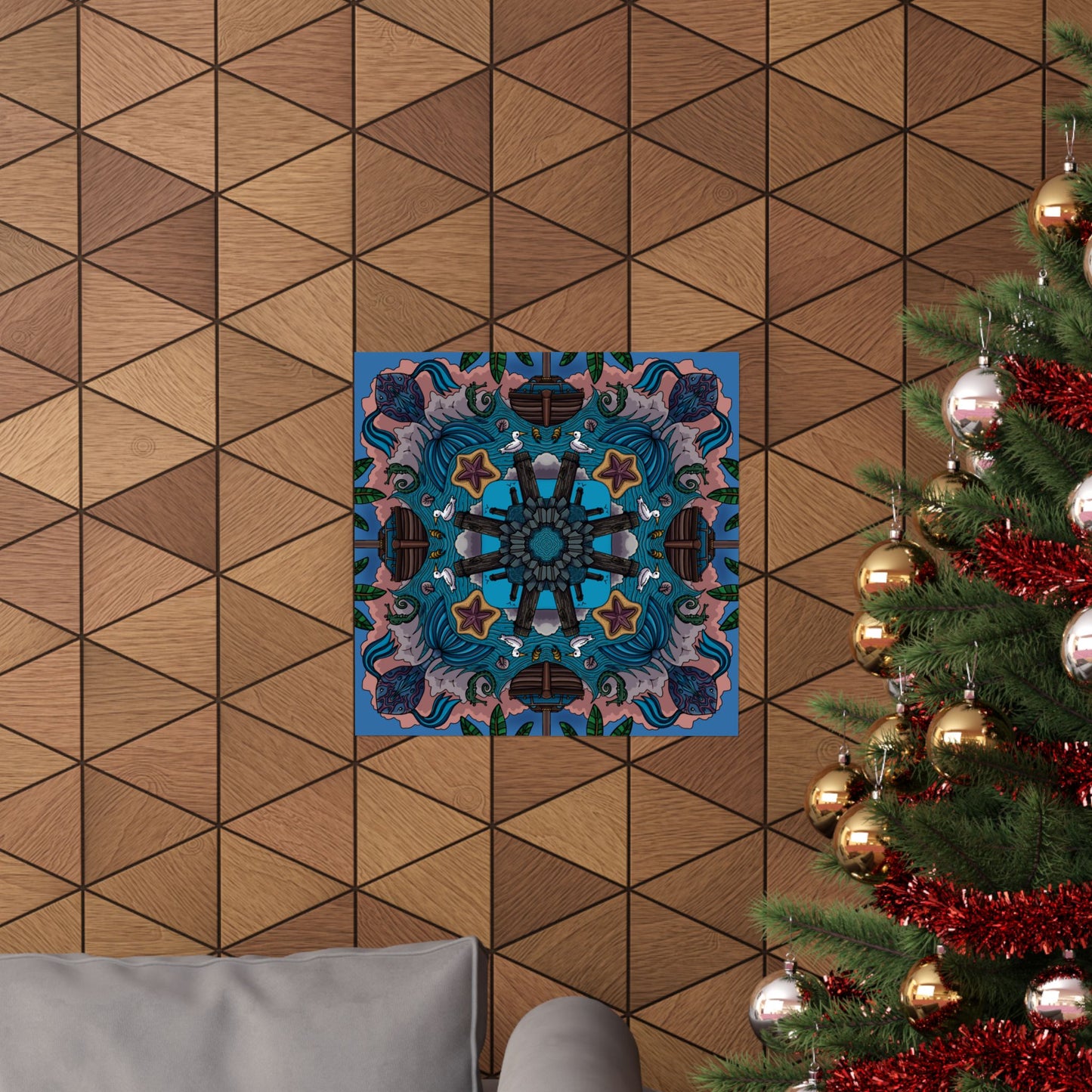 Seaside Mandala Poster