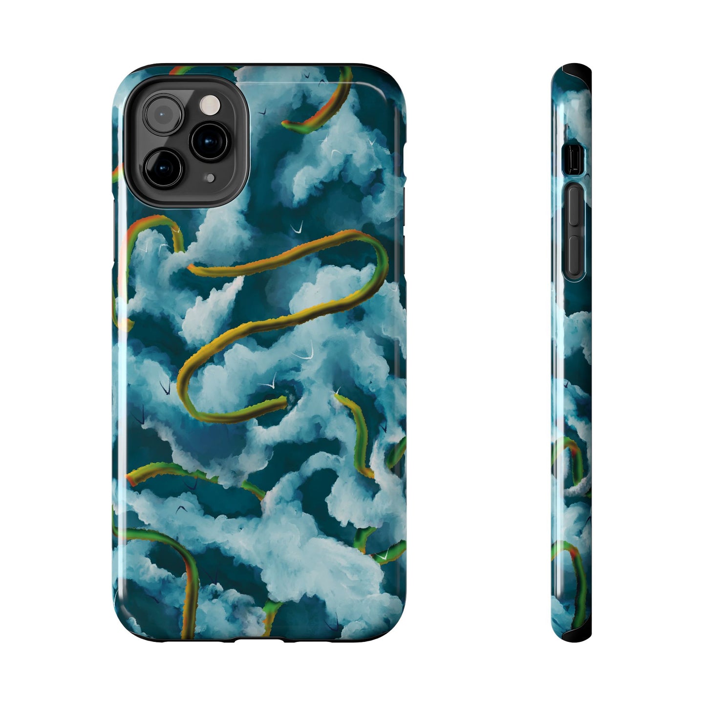 Serpentine Clouds Tough Phone Case — Stormy Sky Dragon