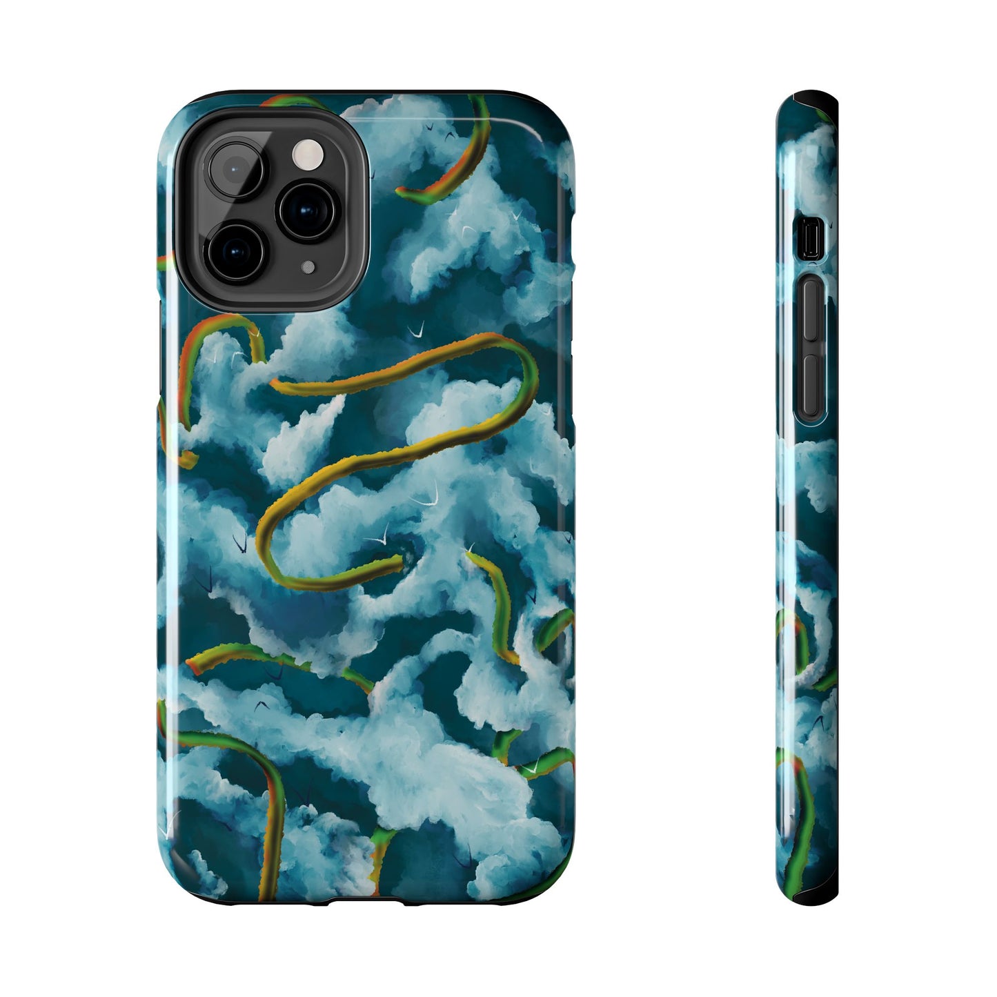 Serpentine Clouds Tough Phone Case — Stormy Sky Dragon