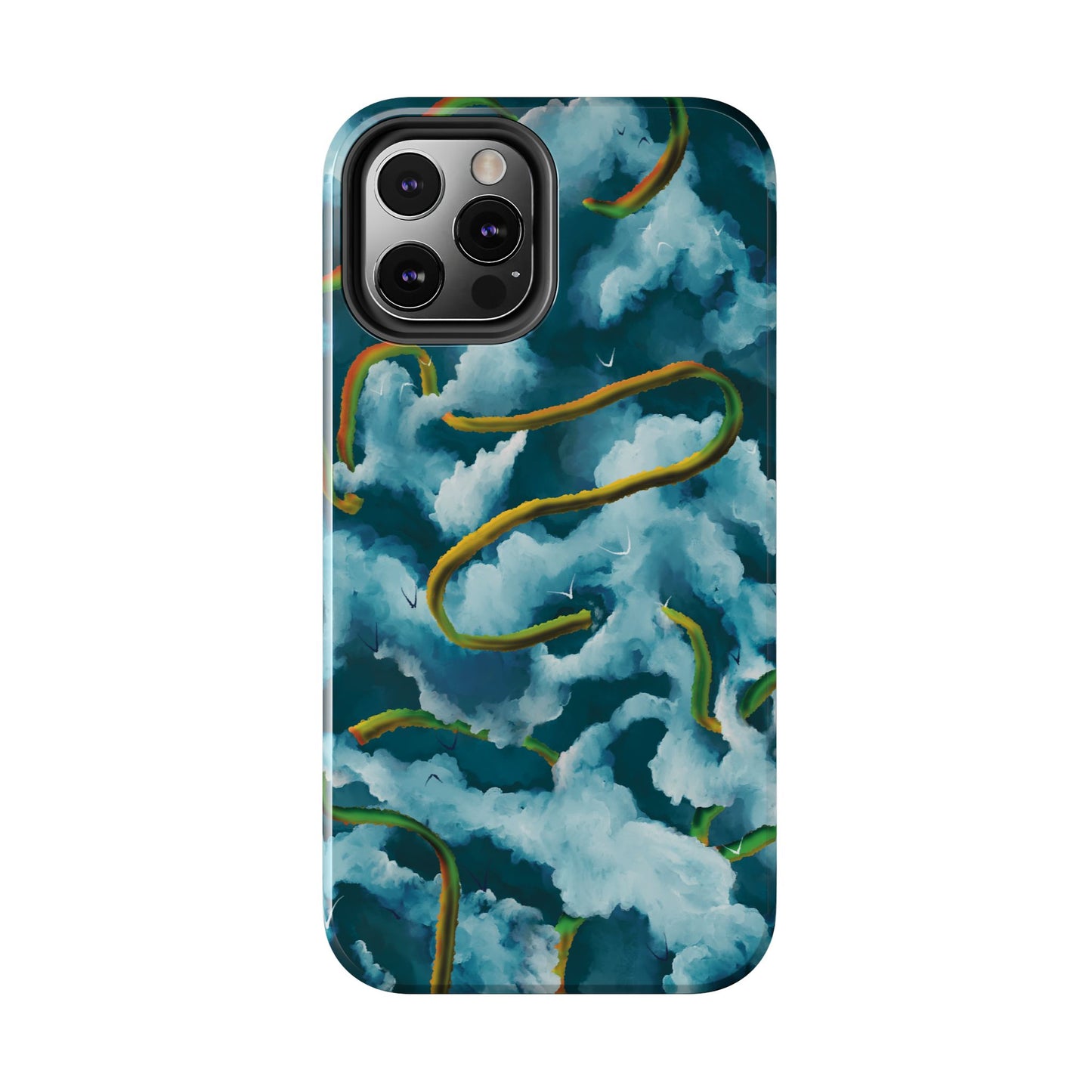 Serpentine Clouds Tough Phone Case — Stormy Sky Dragon