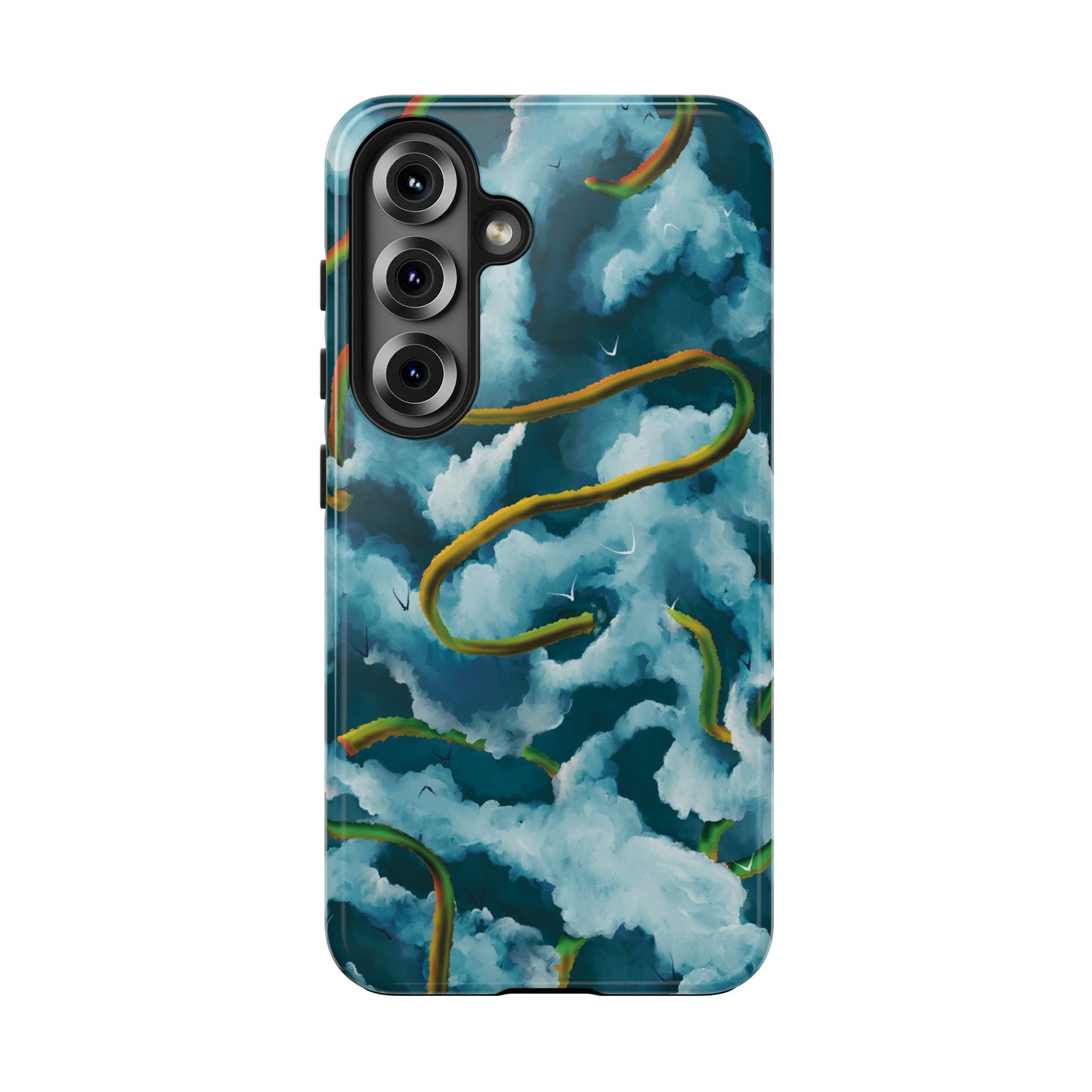 Serpentine Clouds Tough Phone Case — Stormy Sky Dragon