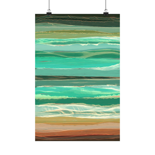 Seaside Swell Poster Large