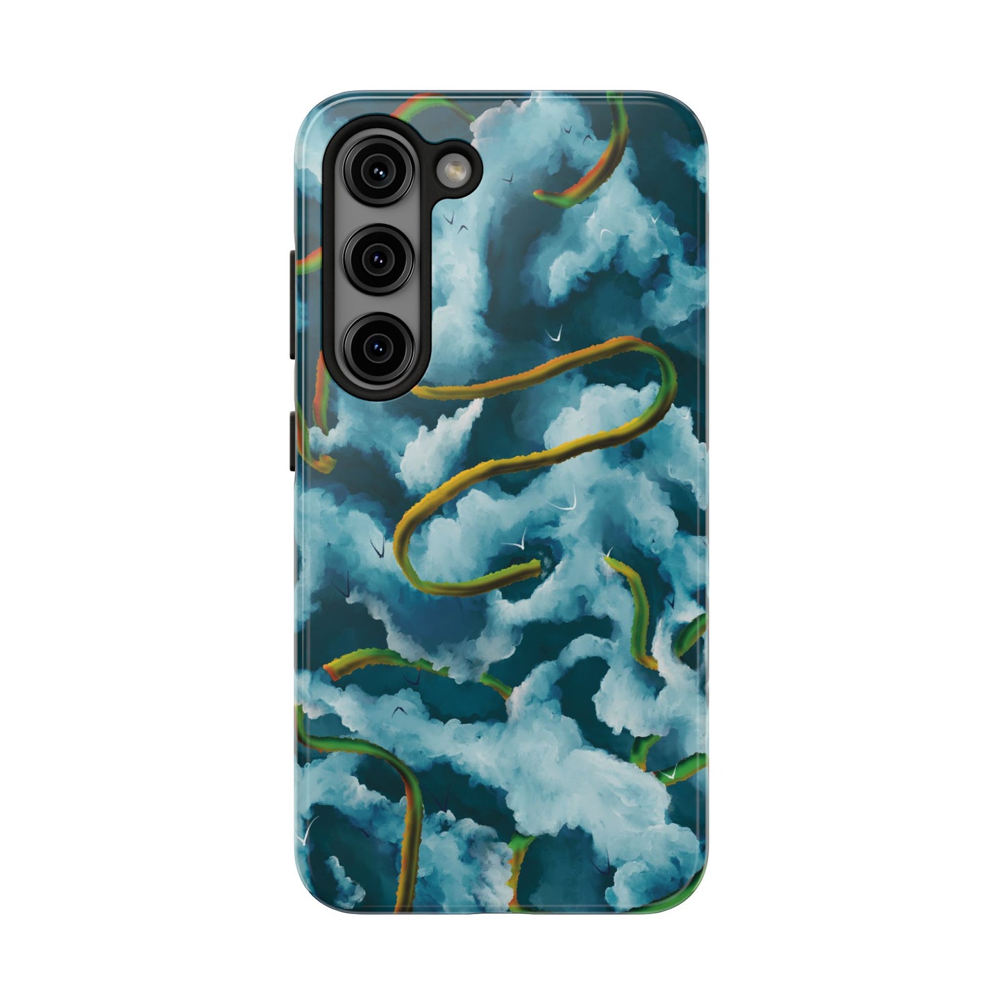 Serpentine Clouds Tough Phone Case — Stormy Sky Dragon