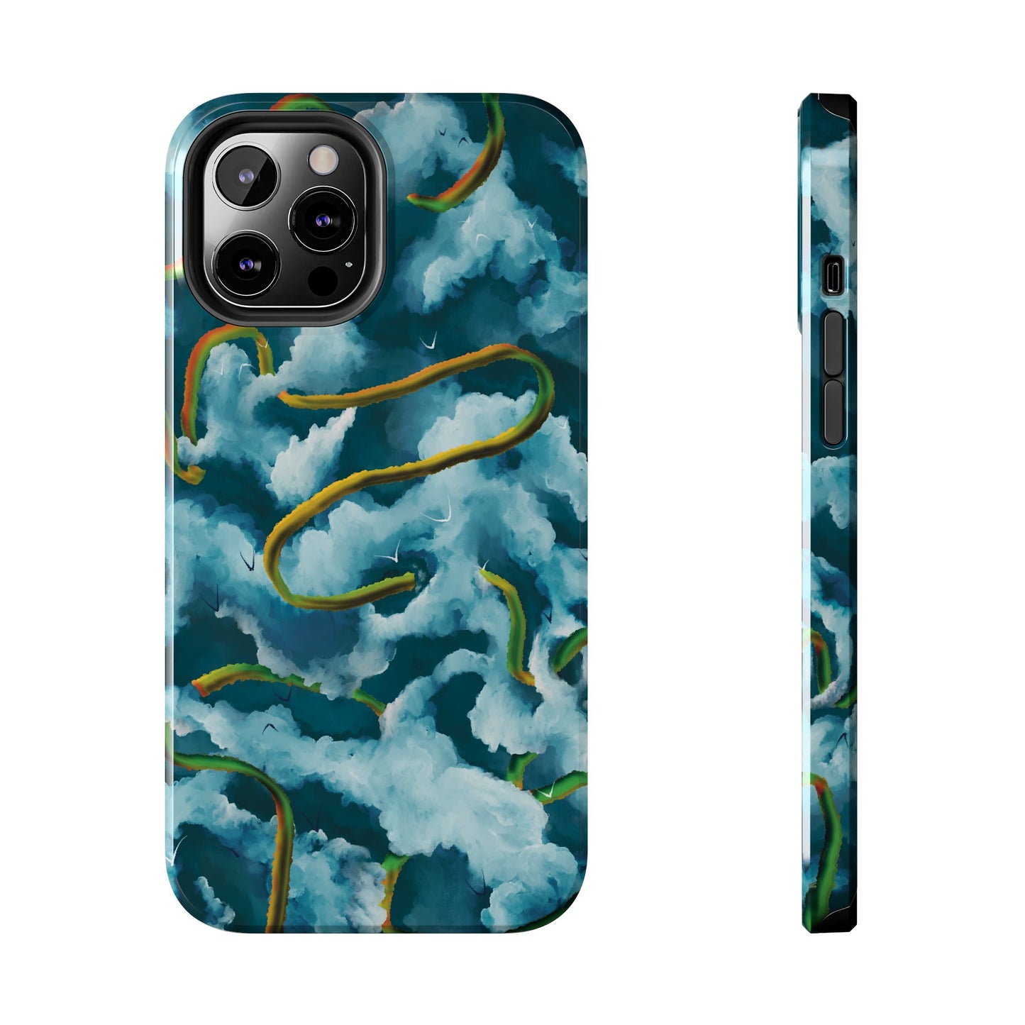 Serpentine Clouds Tough Phone Case — Stormy Sky Dragon