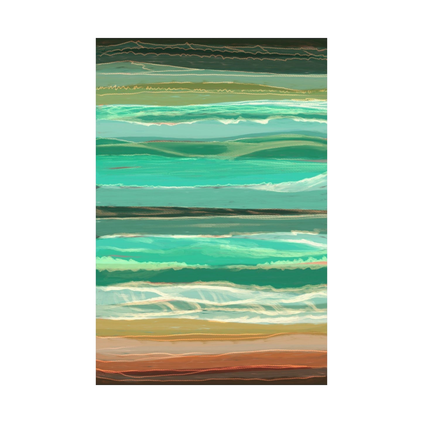 Seaside Swell Poster Large