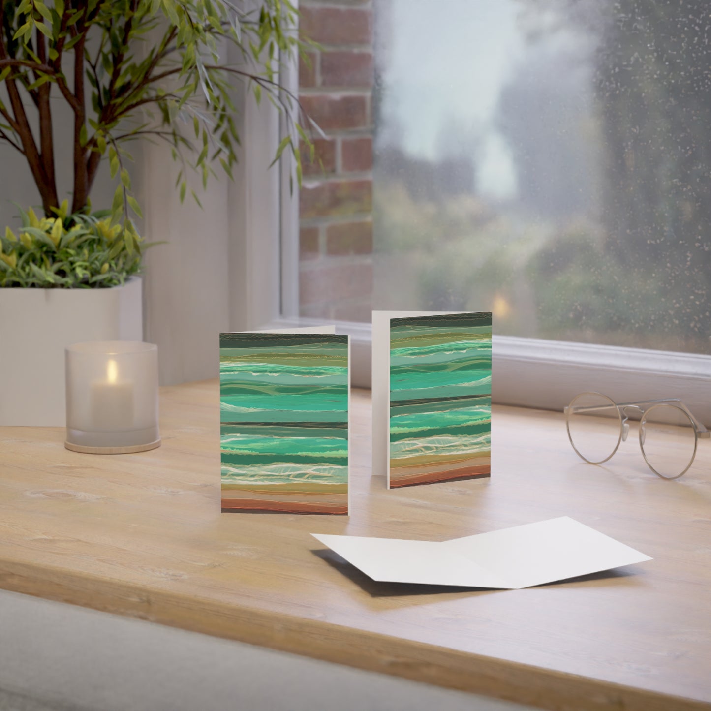 Seaside Swell Greeting Card (blank)