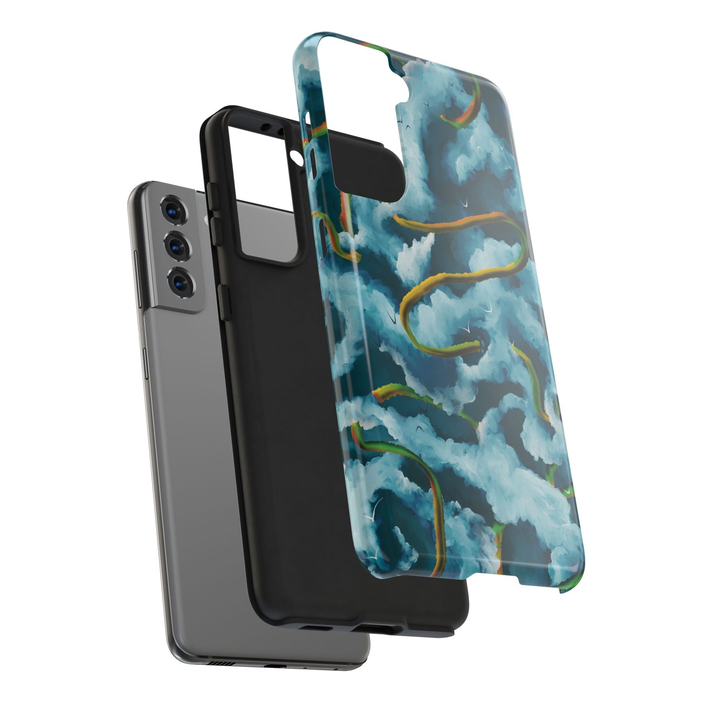 Serpentine Clouds Tough Phone Case — Stormy Sky Dragon