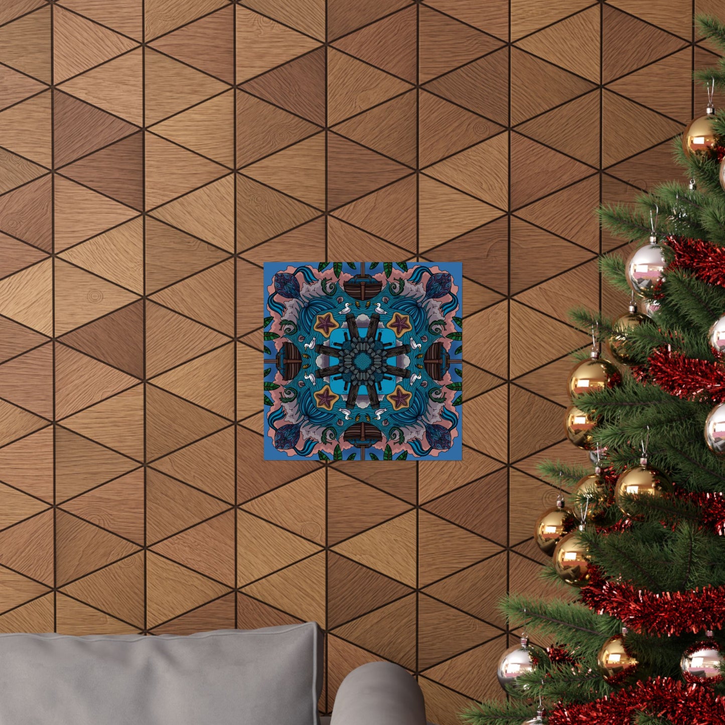 Seaside Mandala Poster