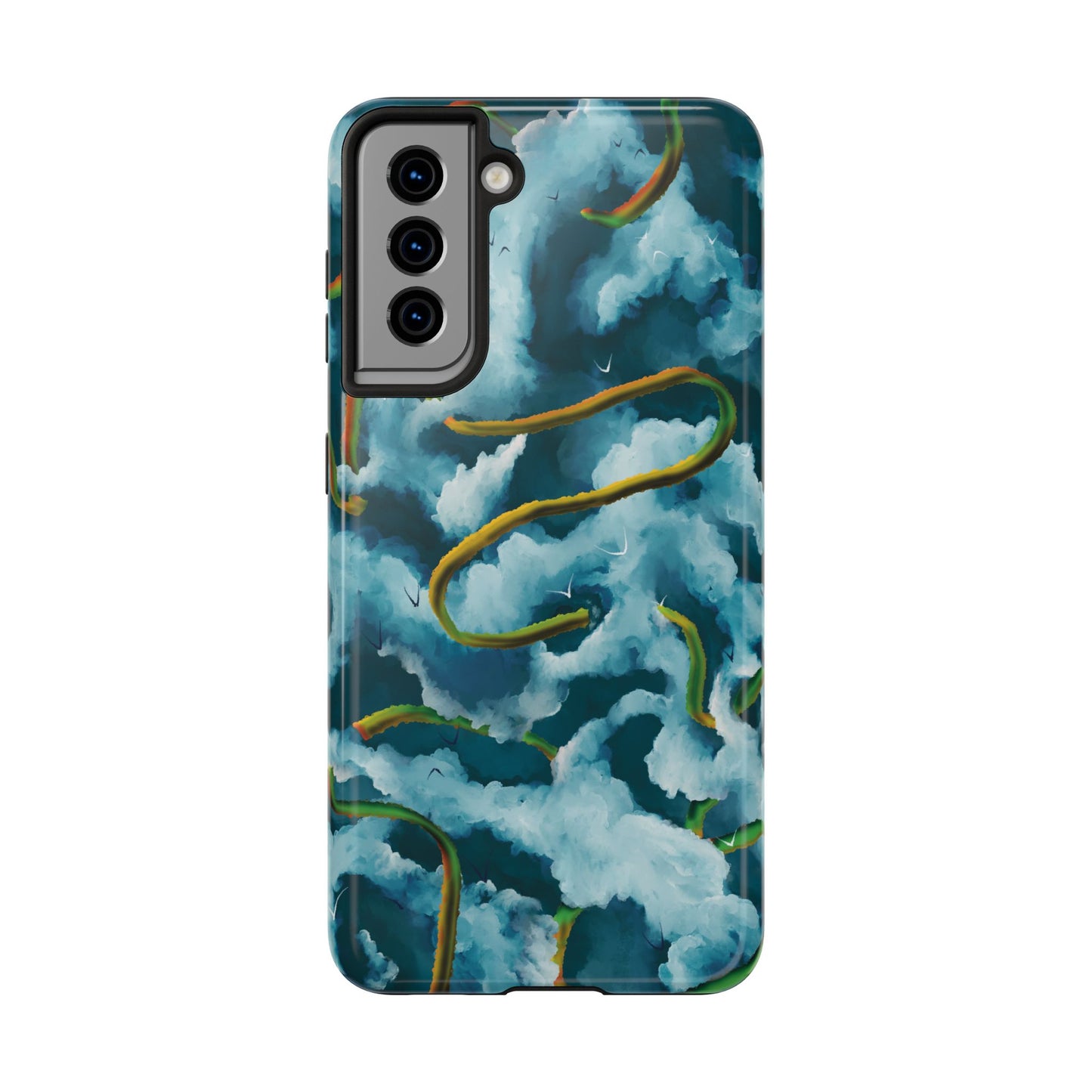 Serpentine Clouds Tough Phone Case — Stormy Sky Dragon
