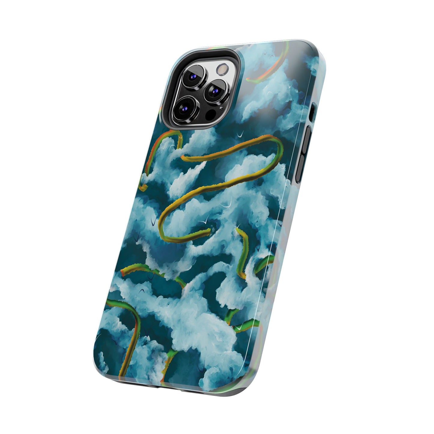 Serpentine Clouds Tough Phone Case — Stormy Sky Dragon