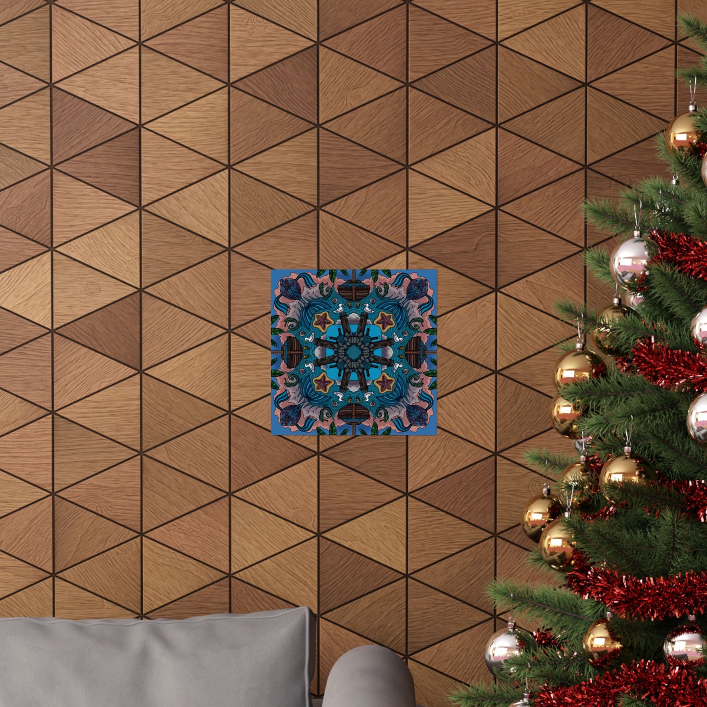 Seaside Mandala Poster