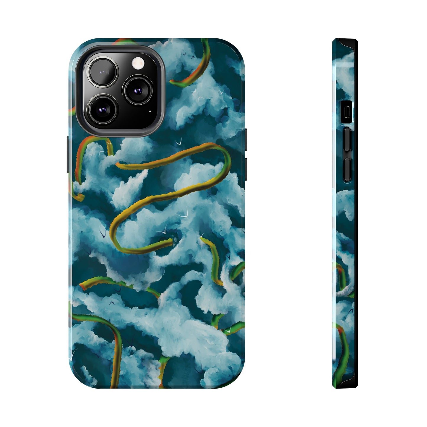 Serpentine Clouds Tough Phone Case — Stormy Sky Dragon