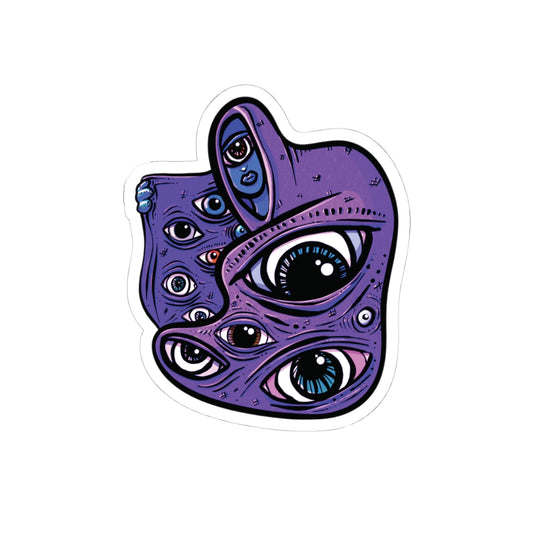 Pay Attention Purple Sticker