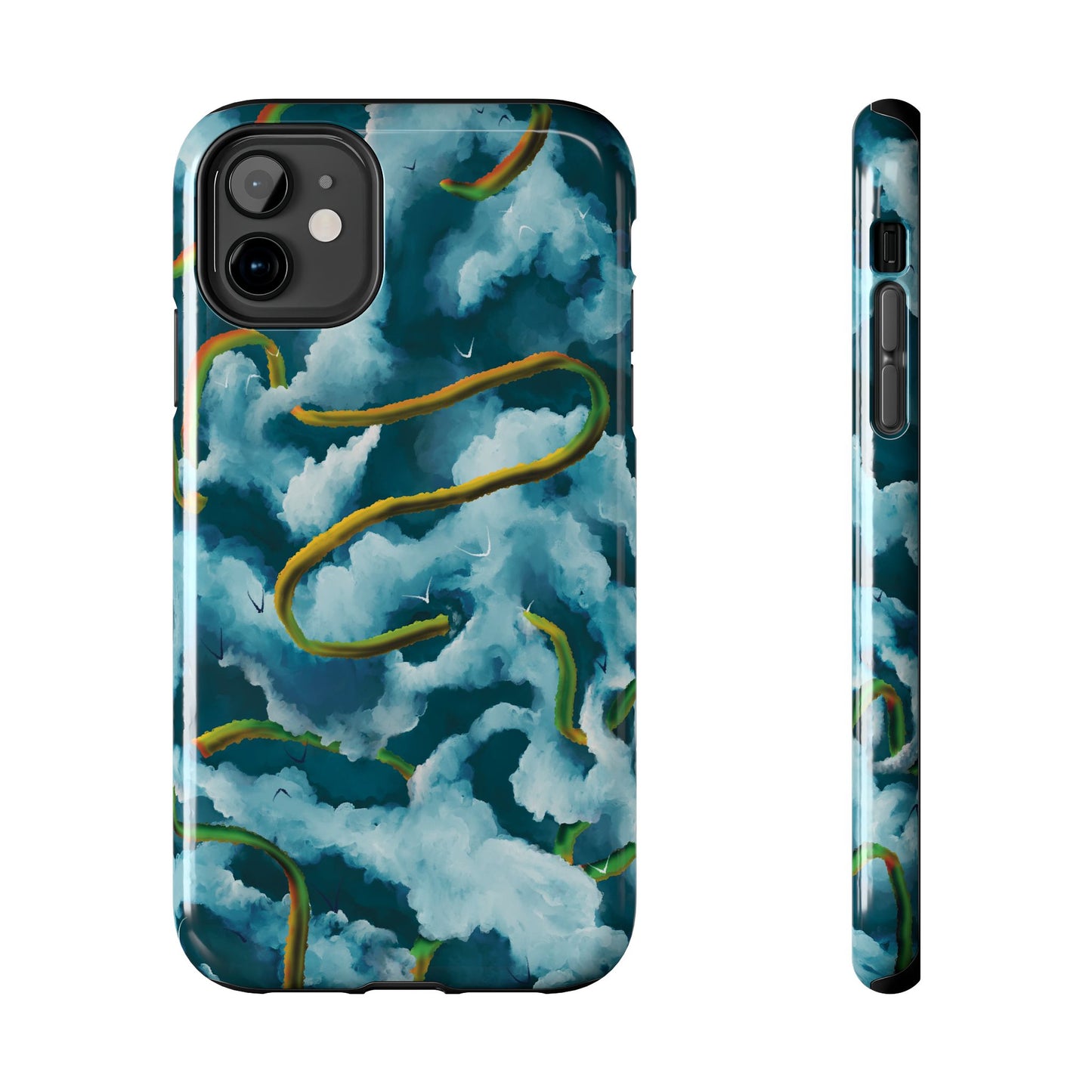Serpentine Clouds Tough Phone Case — Stormy Sky Dragon