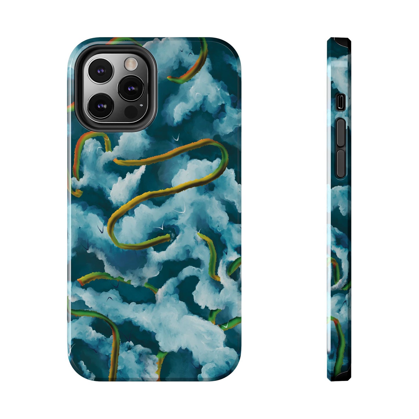 Serpentine Clouds Tough Phone Case — Stormy Sky Dragon