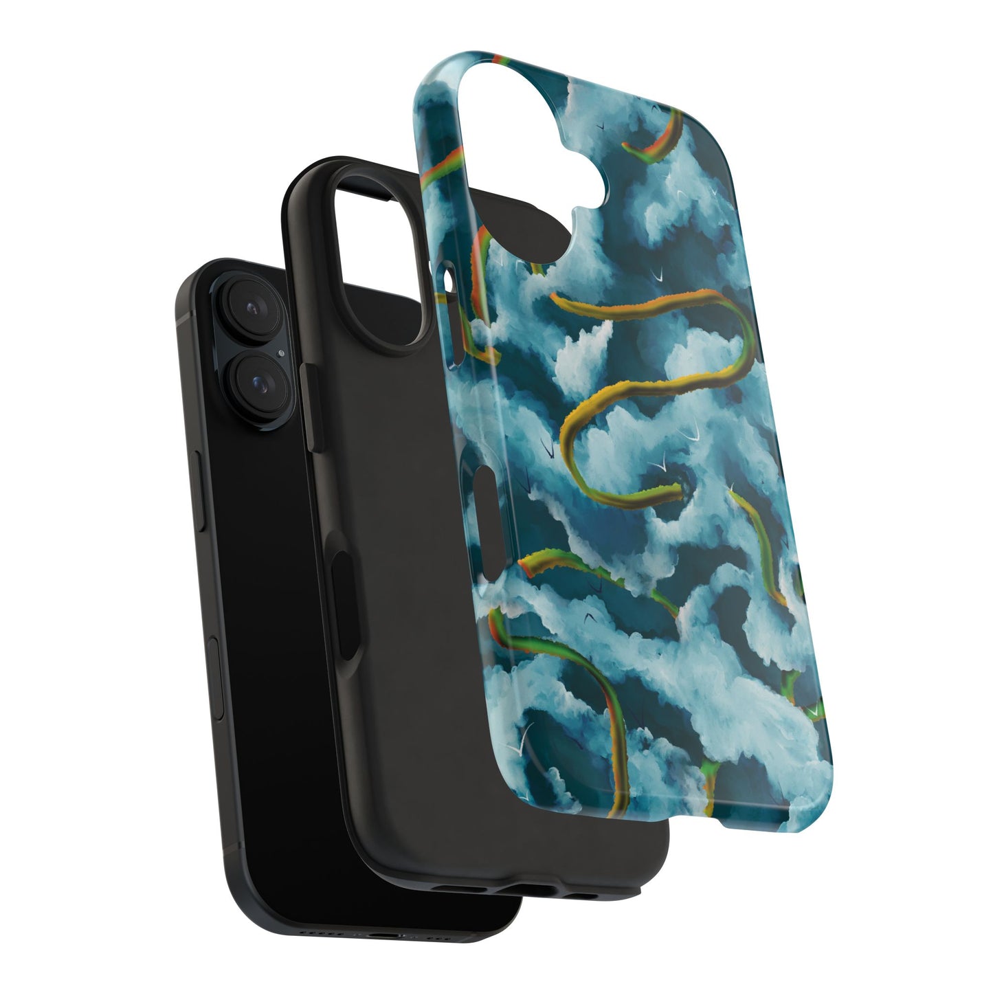 Serpentine Clouds Tough Phone Case — Stormy Sky Dragon