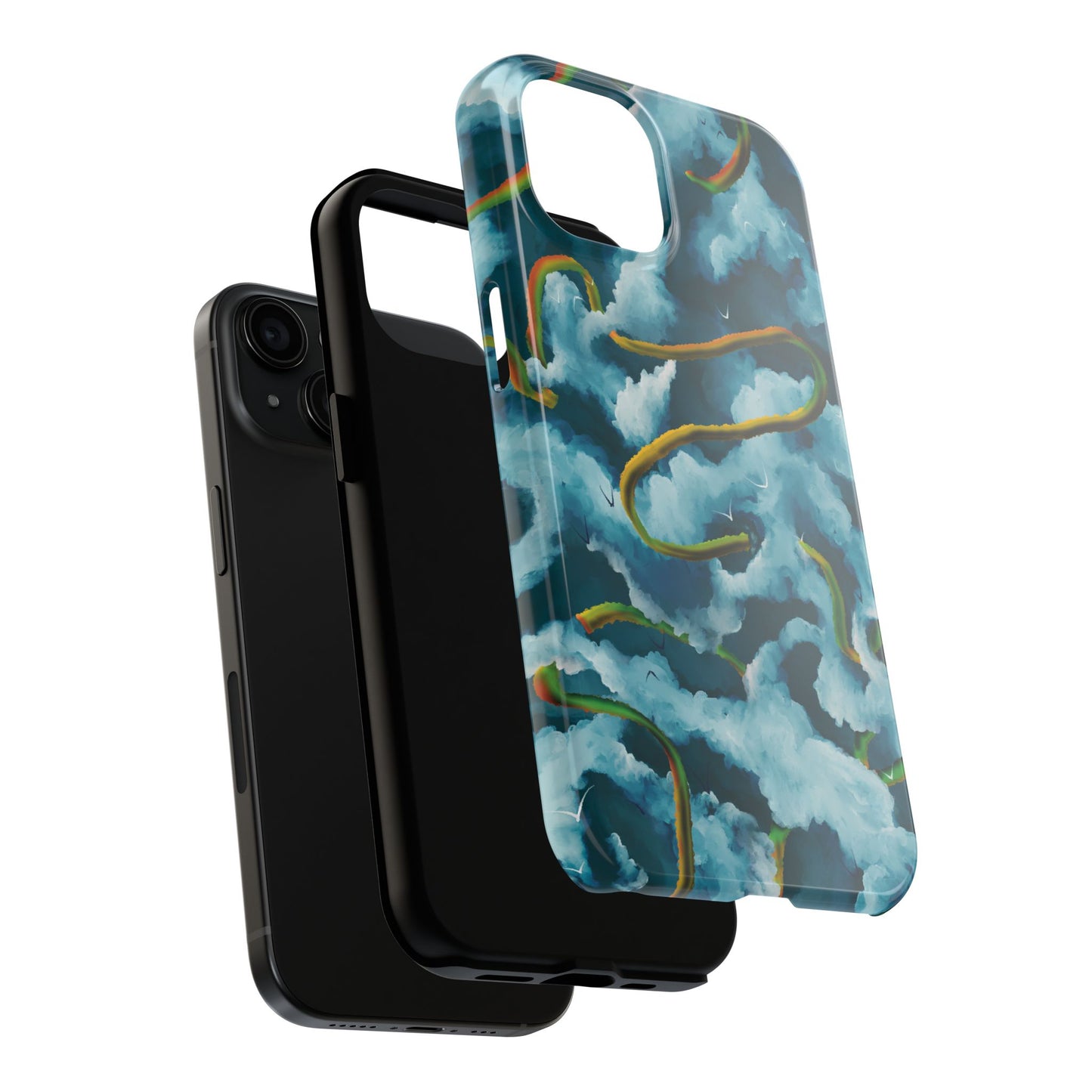 Serpentine Clouds Tough Phone Case — Stormy Sky Dragon