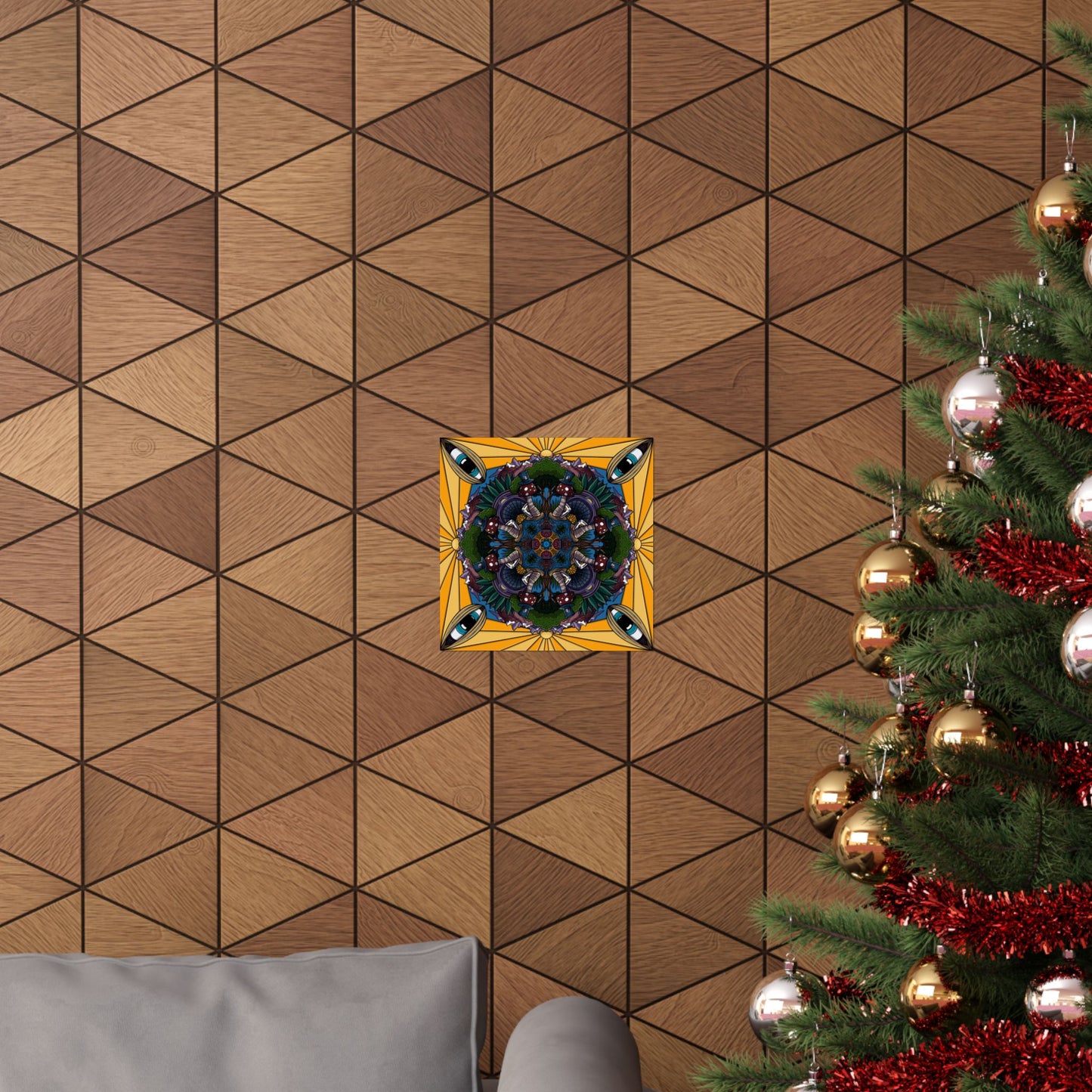 Down the Rabbit Hole Mandala Poster