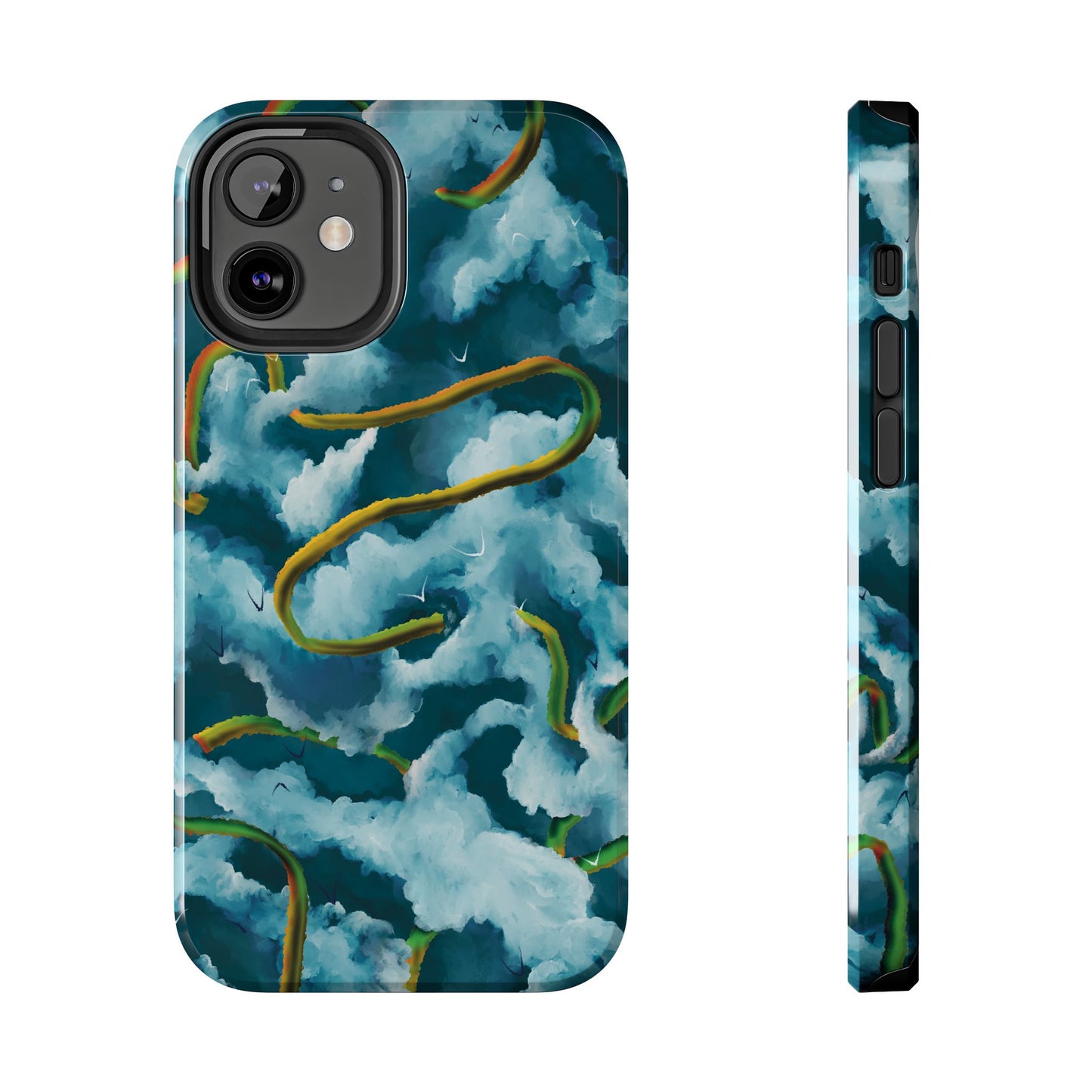 Serpentine Clouds Tough Phone Case — Stormy Sky Dragon