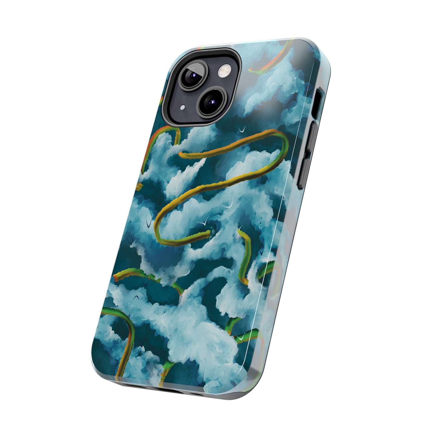 Serpentine Clouds Tough Phone Case — Stormy Sky Dragon