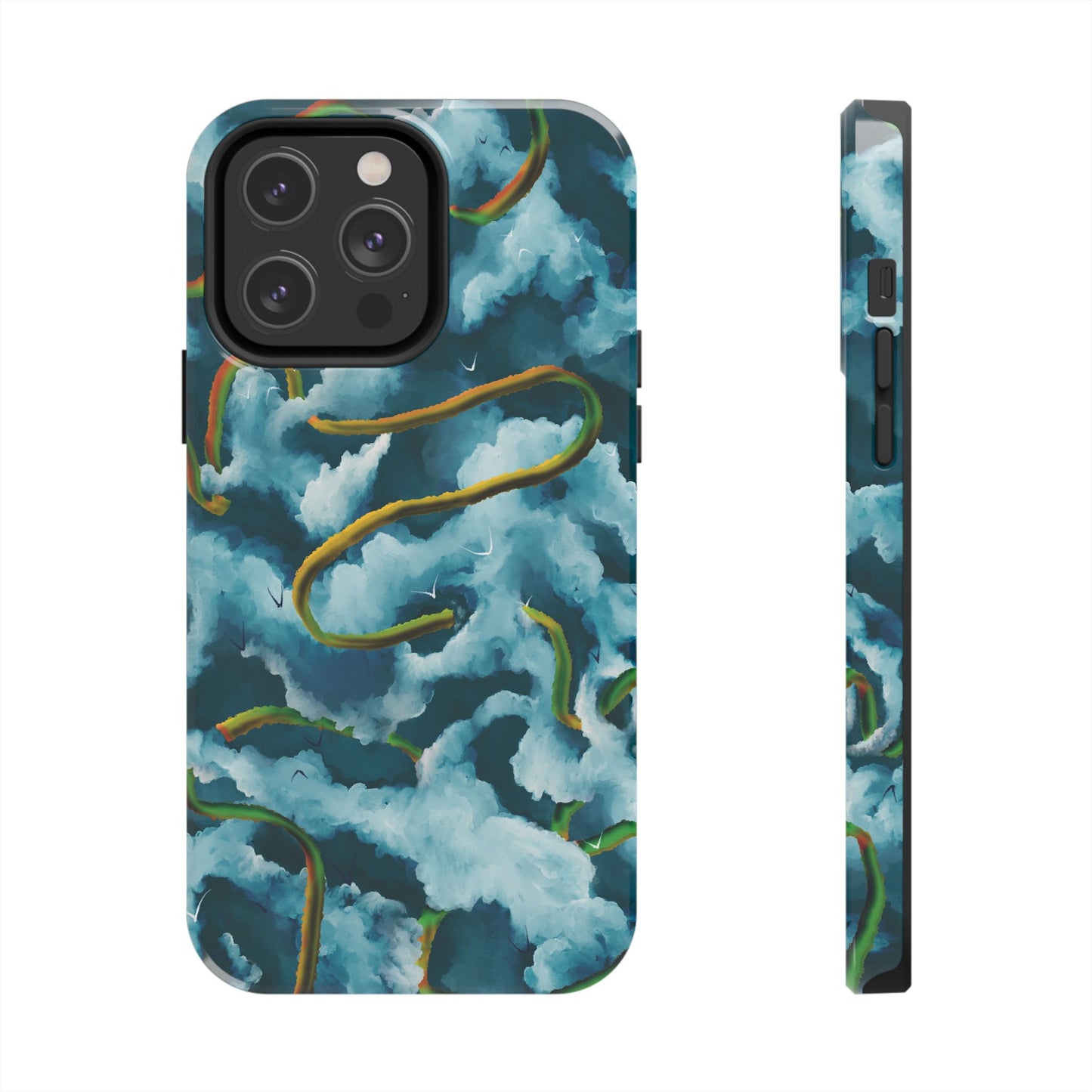 Serpentine Clouds Tough Phone Case — Stormy Sky Dragon