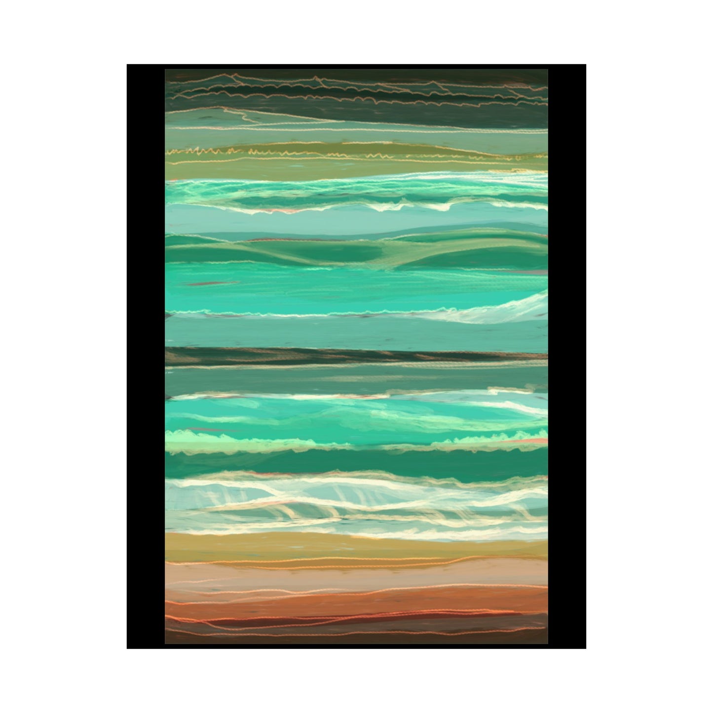 Seaside Swell Poster Small