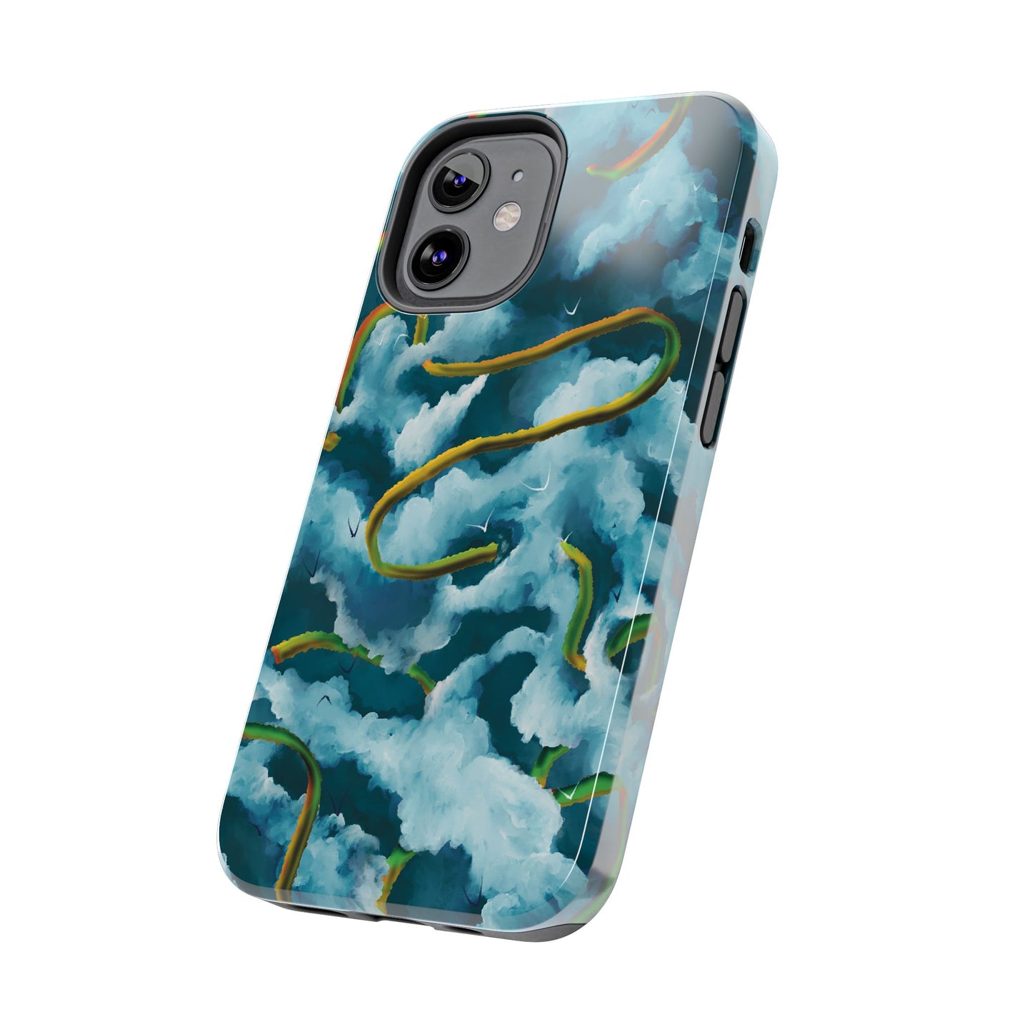 Serpentine Clouds Tough Phone Case — Stormy Sky Dragon