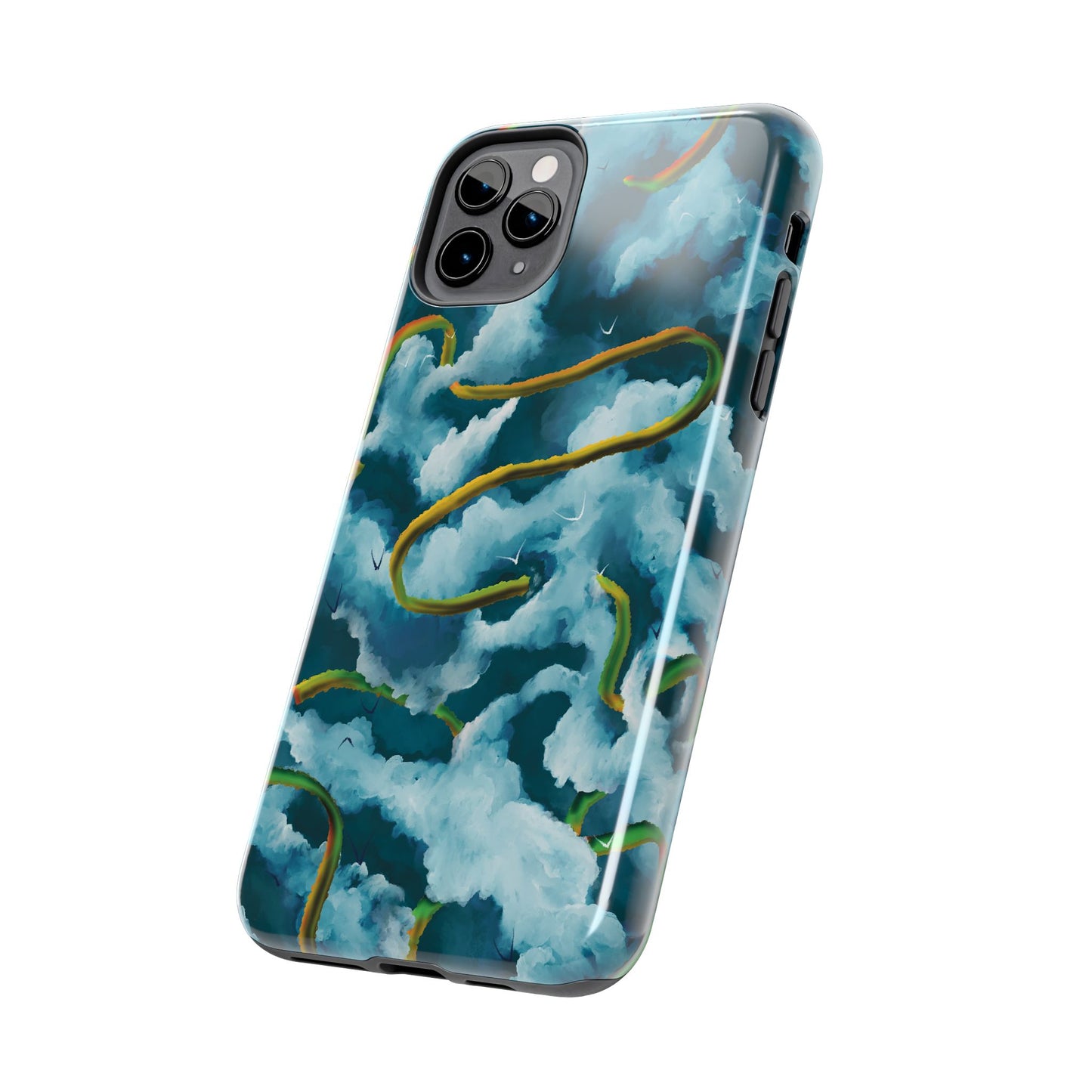 Serpentine Clouds Tough Phone Case — Stormy Sky Dragon