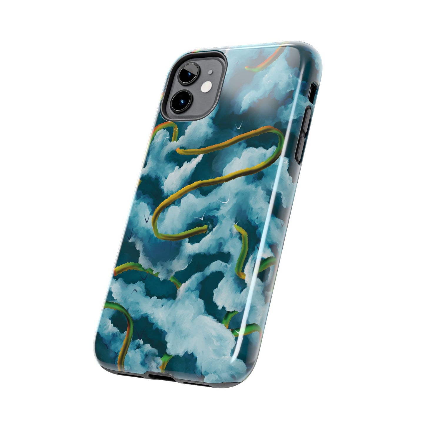 Serpentine Clouds Tough Phone Case — Stormy Sky Dragon
