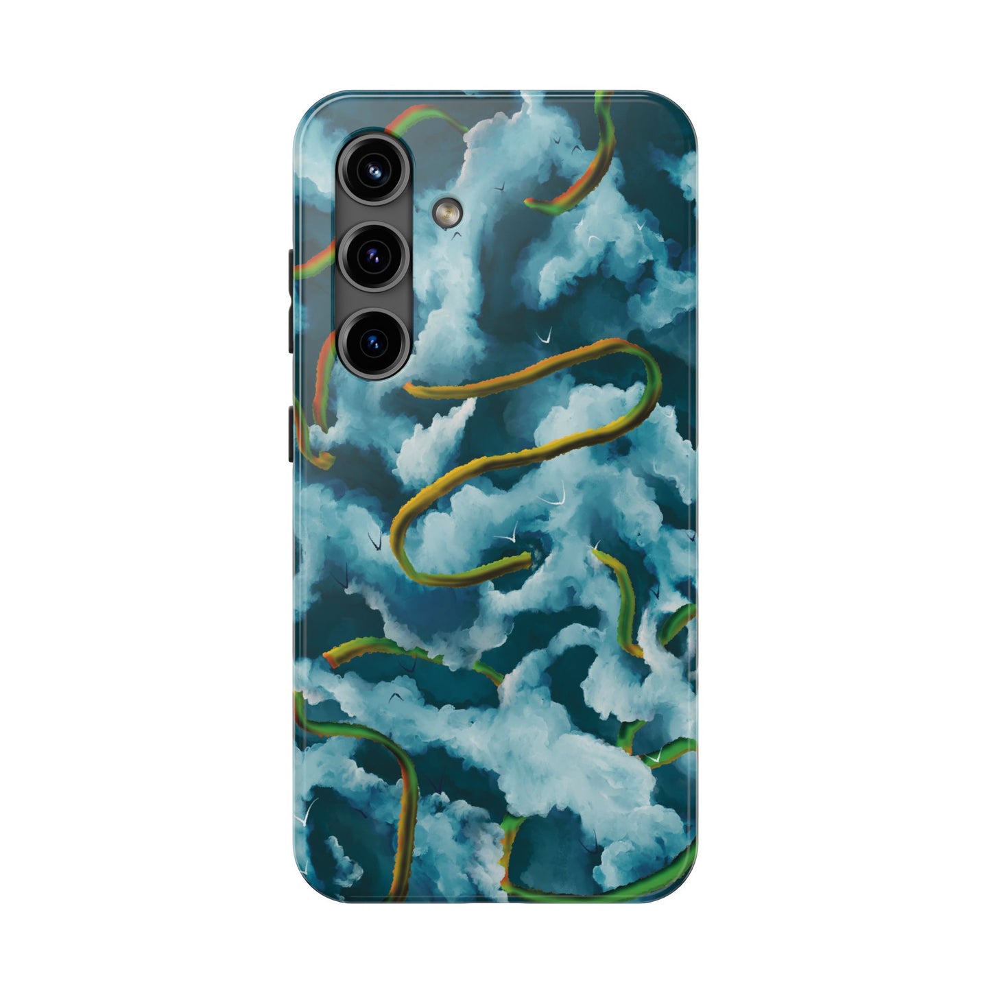 Serpentine Clouds Tough Phone Case — Stormy Sky Dragon