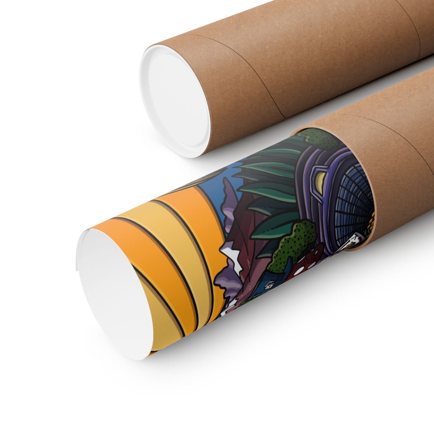 Down the Rabbit Hole Mandala Poster