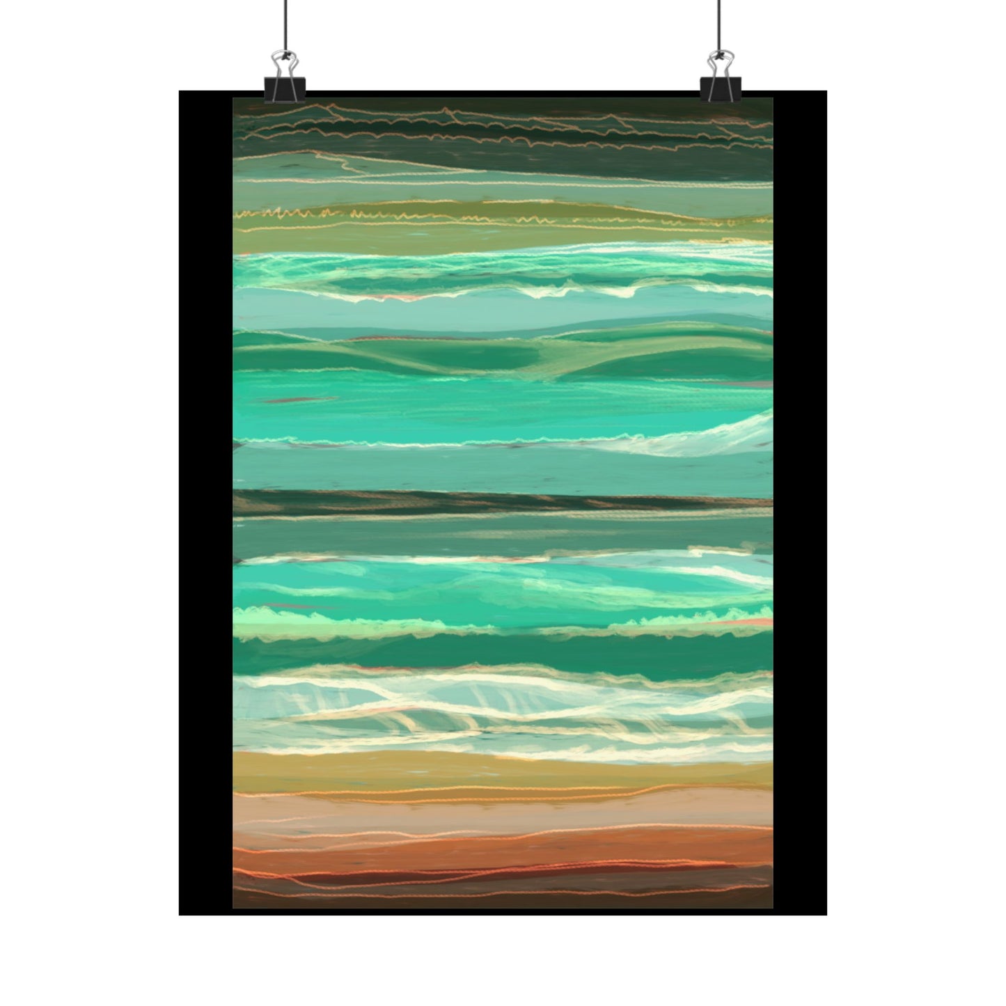 Seaside Swell Poster Small