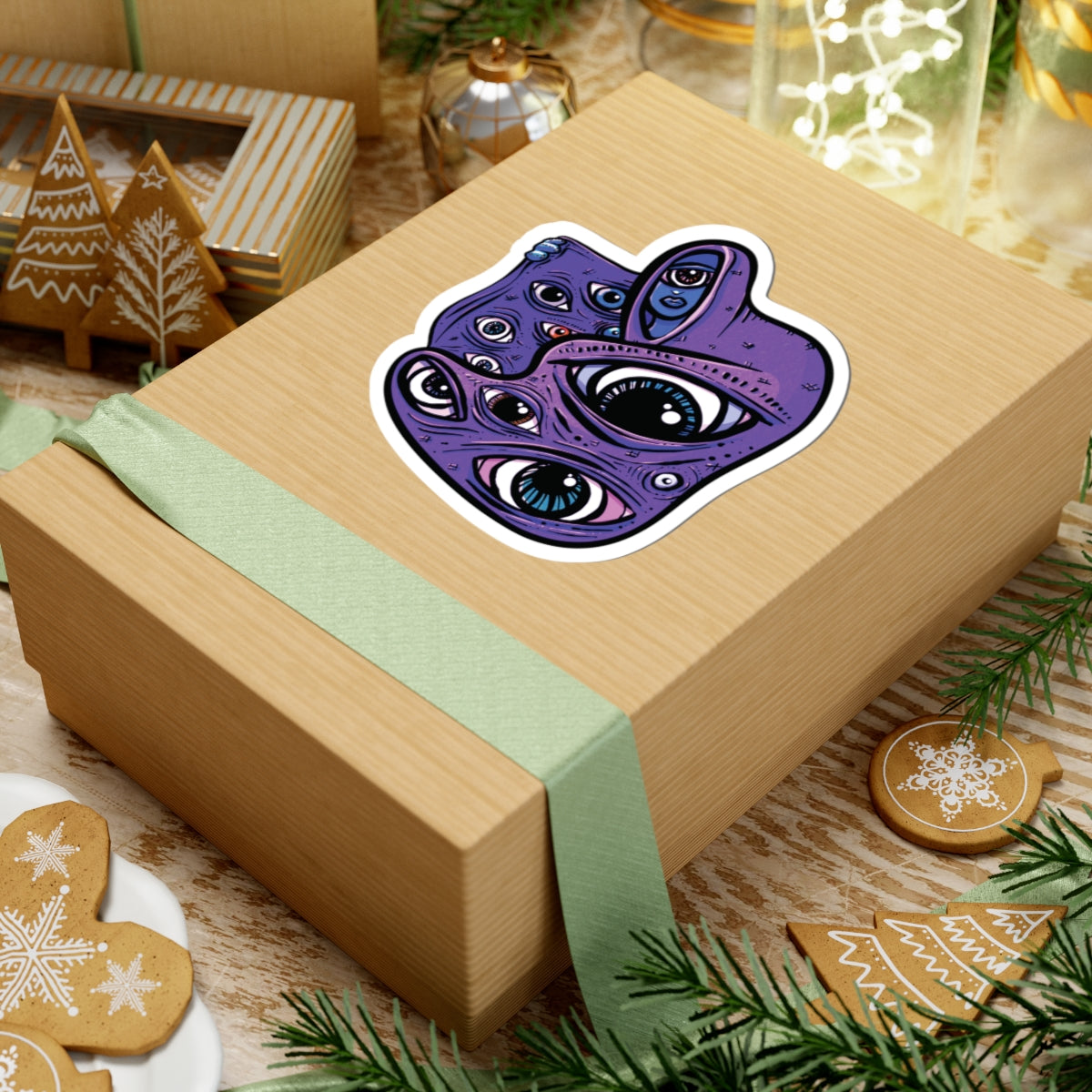 Pay Attention Purple Sticker