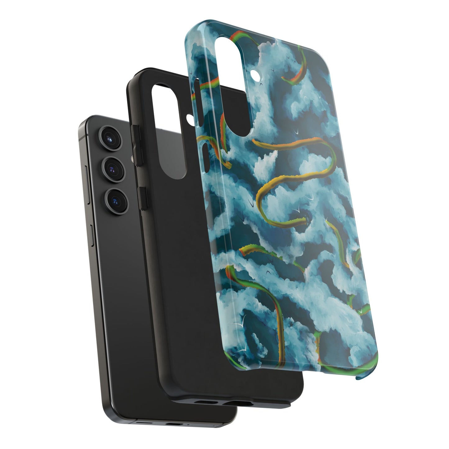 Serpentine Clouds Tough Phone Case — Stormy Sky Dragon